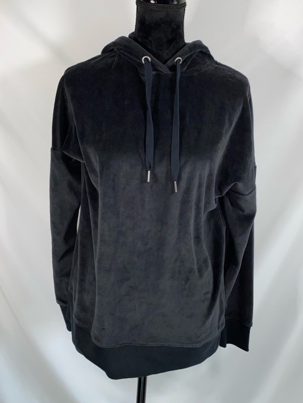 Y2K NWT Aeropostale Velour Pullover Hoodie - Womens Black XS